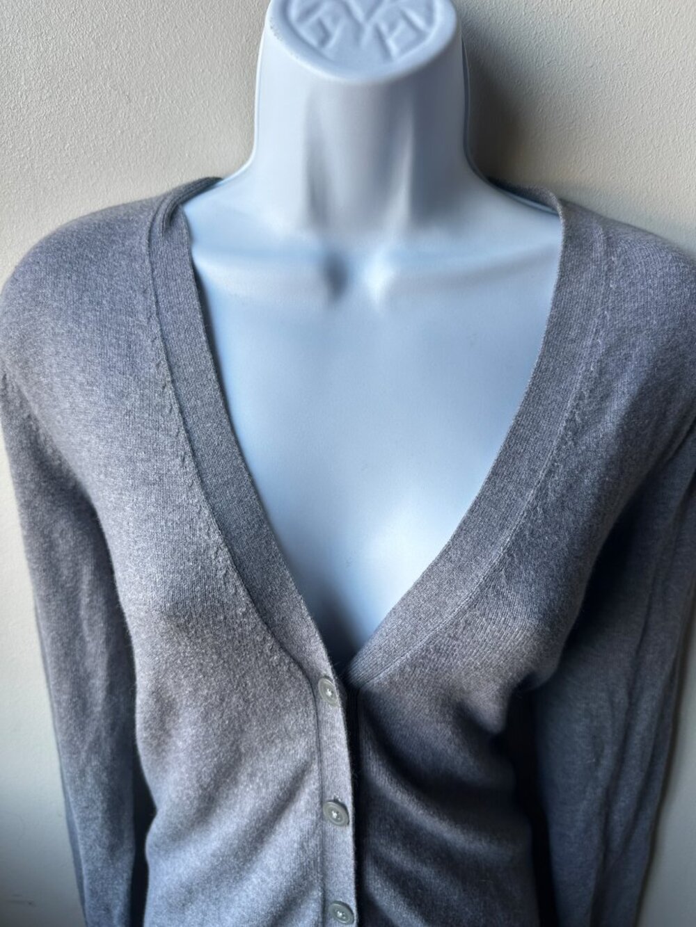 Old Navy Gray Ombre Button Front V Neck Cardigan Womens M